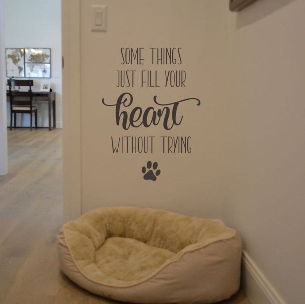 Fill your heart wall decal 🐕